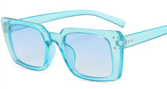 Women's Vintage Rectangle 'Areo' Plastic Sunglasses