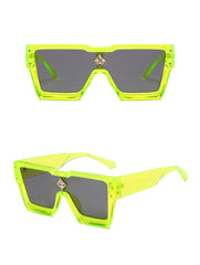 Women's Square 'Shanaia Twain' Plastic Sunglasses