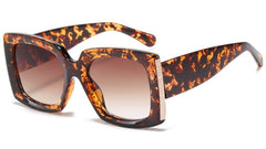 Women's Oversize 'Happy Top' Plastic Sunglasses