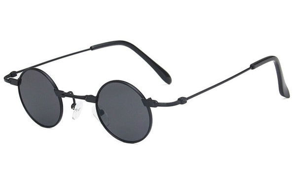 Unisex Small Round 'Montanaro' Metal Sunglasses