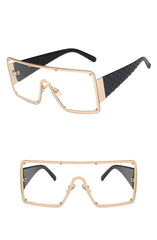 Women's Browline 'Futuristic' Square Sunglasses