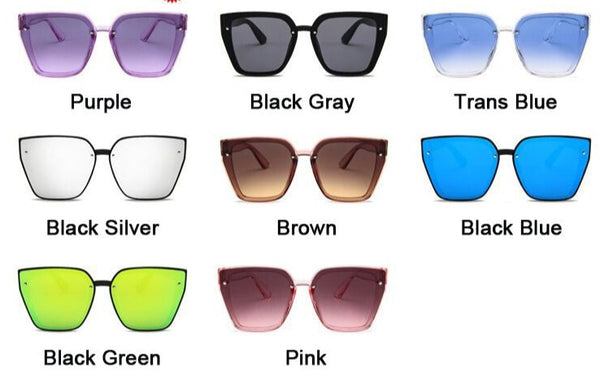 Women's Square 'Mellisa' Plastic Sunglasses