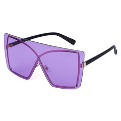 Women's Oversized Square 'Fancy Pants' Metal Sunglasses