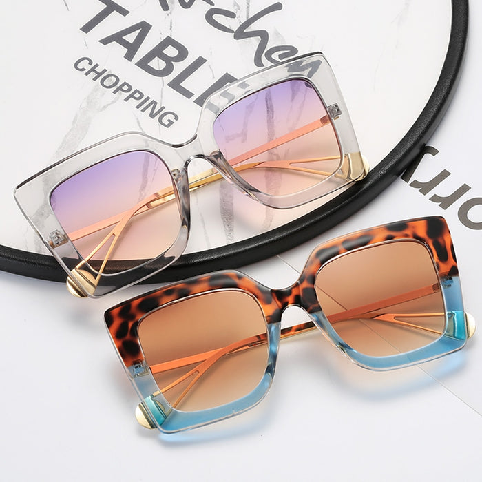 Women's Luxury Cat Eye 'Sunset' Metal Sunglasses