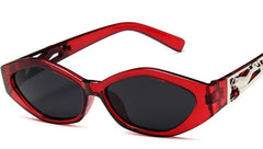 Women's Oval 'Chainse' Plastic Sunglasses