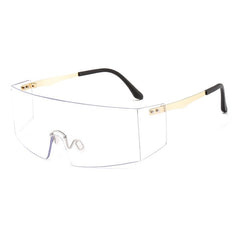 Women's Rimless Rectangle 'Hell's Angel' Plastic Sunglasses