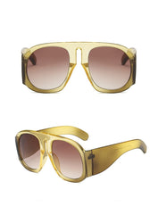 Women's Retro Oversized 'Sassy Pants' Oval Sunglasses