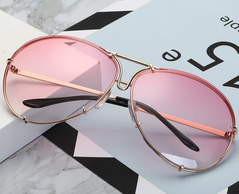 Women's Oversized 'Ski' Luxury Sunglasses