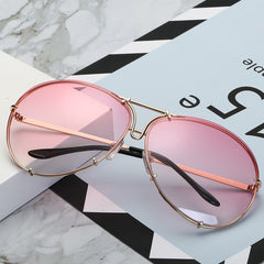 Women's Oversized Pilot 'Tinted world' Sunglasses