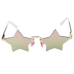 Women's Rimless Star 'Starfish' Metal Sunglasses