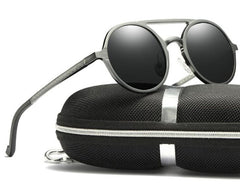 Men's Round 'Idris ' Metal Sunglasses