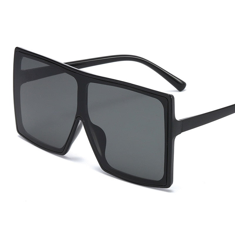 Women's Oversized 'Shield' Browline Sunglasses