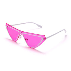 Women's Steampunk Rimless 'New wave Of Shades'Metal Sunglasses