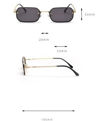 Women's Rectangle 'Sofi' Alloy Sunglasses