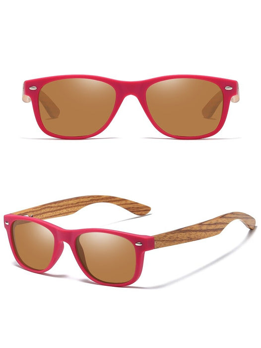 Women's Oval 'Blue Faith' Wooden Sunglasses
