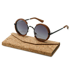 Men's Round 'Doni' Wooden Sunglasses