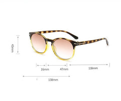 Women's Reading Round 'Gastly' Plastic Sunglasses