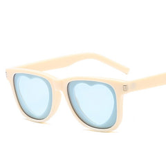 Women's Vintage Square Heart 'Sexy Eyes' Plastic Sunglasses