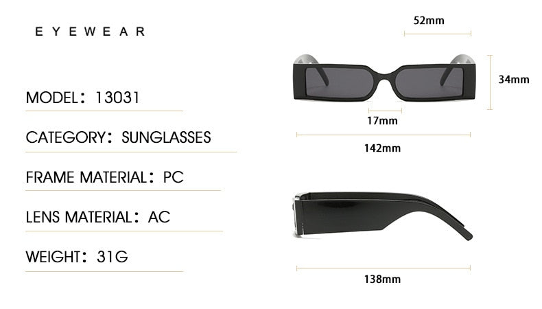 Unisex Rectangular 'Galaxy' Plastic Sunglasses