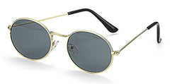 Women's Oval 'Brute' Metal Sunglasses