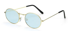 Women's Oval 'Brute' Metal Sunglasses