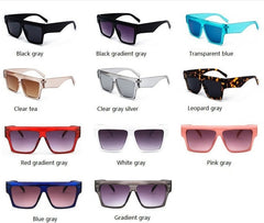 Women's Oversized Square 'Maxcoline' Plastic Sunglasses