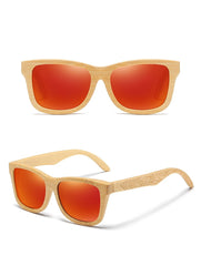 Men's Square 'Sandalwood'  Wooden Sunglasses