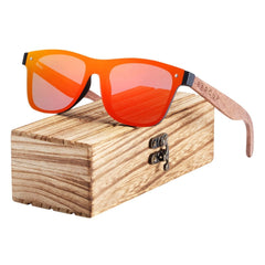 Men's Square 'Kenneth' Wooden Sunglasses