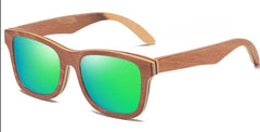 Men's Polarized Oval 'Dakar' Wooden Sunglasses