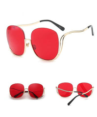 Women's Rimless 'Flight' Gradient Sunglasses