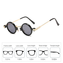 Women's Round 'Lana Smile' Metal Sunglasses