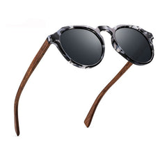 Men's Wood 'Paw Print' Polarized Sunglasses