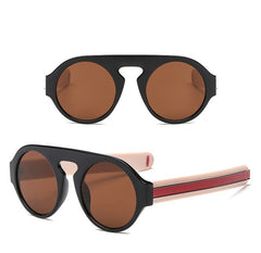 Men's Vintage Round 'Shark Eyes' Plastic  Sunglasses