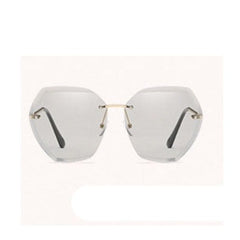 Women's Oversized Square 'The Static' Rimless Sunglasses