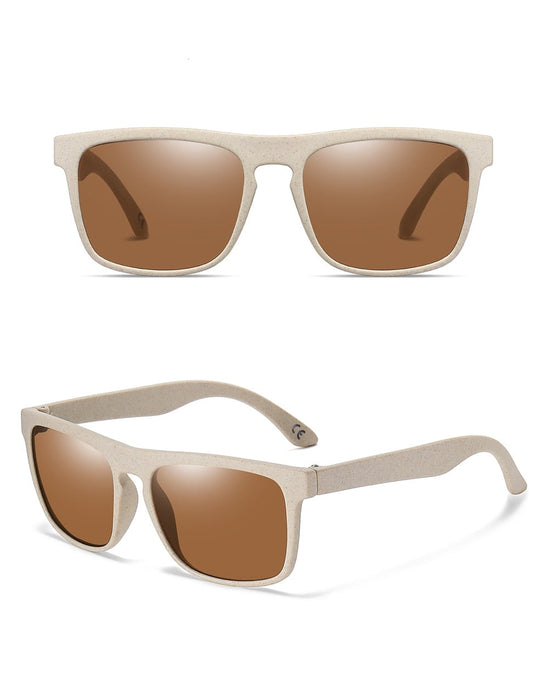 Unisex Oval 'Debbie' Wooden Sunglasses