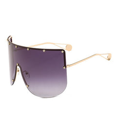 Women's Oversized 'Full Force' Rimless Square Sunglasses