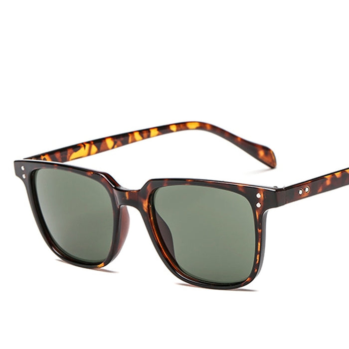 Unisex  Vintage Square 'Furry' Plastic Sunglasses