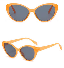 Women's Cat Eye 'Minty Orange' Plastic Sunglasses