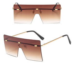 Women's Gradient 'Cyber' Square Sunglasses