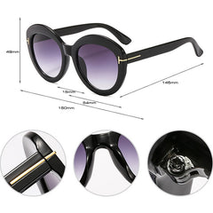 Women's Retro Round 'Galaxy' Plastic Sunglasses