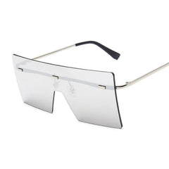 Women's Square 'Abby Scarlet' Metal Sunglasses