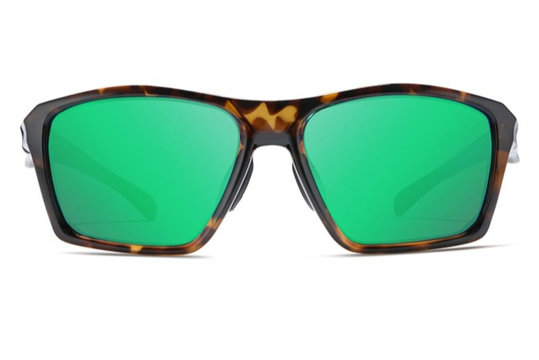 Men's Polarized Rectangle 'Bart ' Plastic Sunglasses