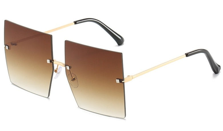 Women's Oversize 'Candy Charm' Metal Sunglasses