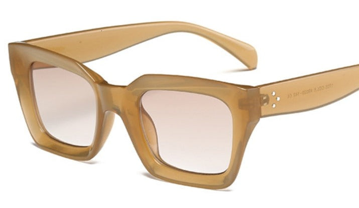 Women's Oversized Square 'Enmity' Plastic Sunglasses