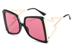 Women's Bow Shape 'Area 51' Square Sunglasses