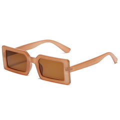 Women's Small Rectangular 'Laarni' Plastic Sunglasses