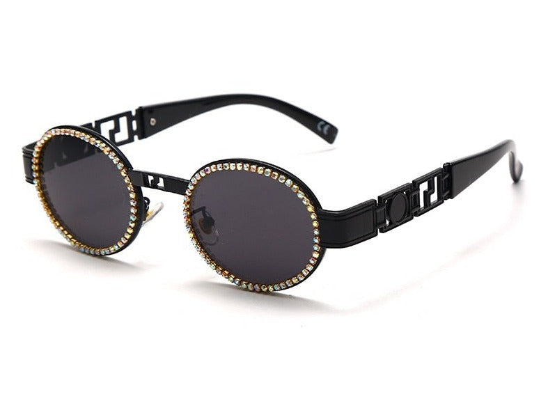 Women's Vintage Oval 'Bella Madonna' Metal Sunglasses