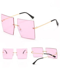 Women's Vintage Square 'Classy Ella' Metal Sunglasses