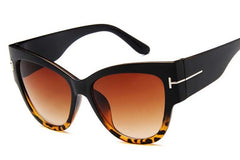 Women's Cat Eye  'Little Snow' Plastic Sunglasses