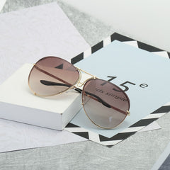 Women's Oversized Pilot 'Tinted world' Sunglasses